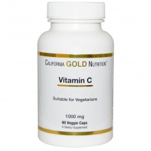 Витамины California Gold Nutrition Витамин С 1000 мг 60 капсул