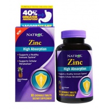 Витамины NATROL Zinc High Absorption 60 таблеток