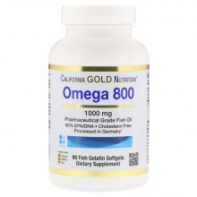 Антиоксидант California Gold Nutrition Omega 800 1000 mg 90 caps