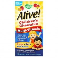 Витамины Nature's Way Alive children`s 120 жевательных таблеток