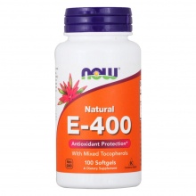 Витамины NOW E-400 MT 100 капсул