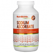 Витамины NutriBiotic Sodium Ascorbate Vitamine C, antioxidant & collagen support 454 гр.