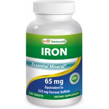 Витамины Best Naturals Iron 65 мг 90 капсул