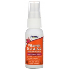 Витамины NOW Vitamin D3+K2 Liposomal Spray 59 мл